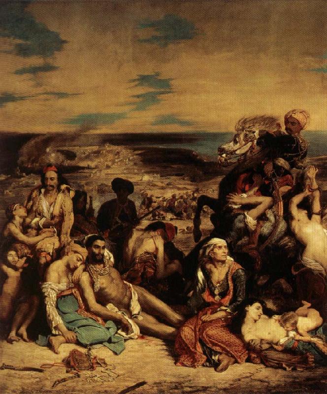 Eugene Delacroix The Massacer at Chios France oil painting art